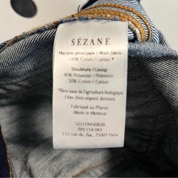 Sezane Brut Sexy Indigo 27 NWT - Picture 12 of 15